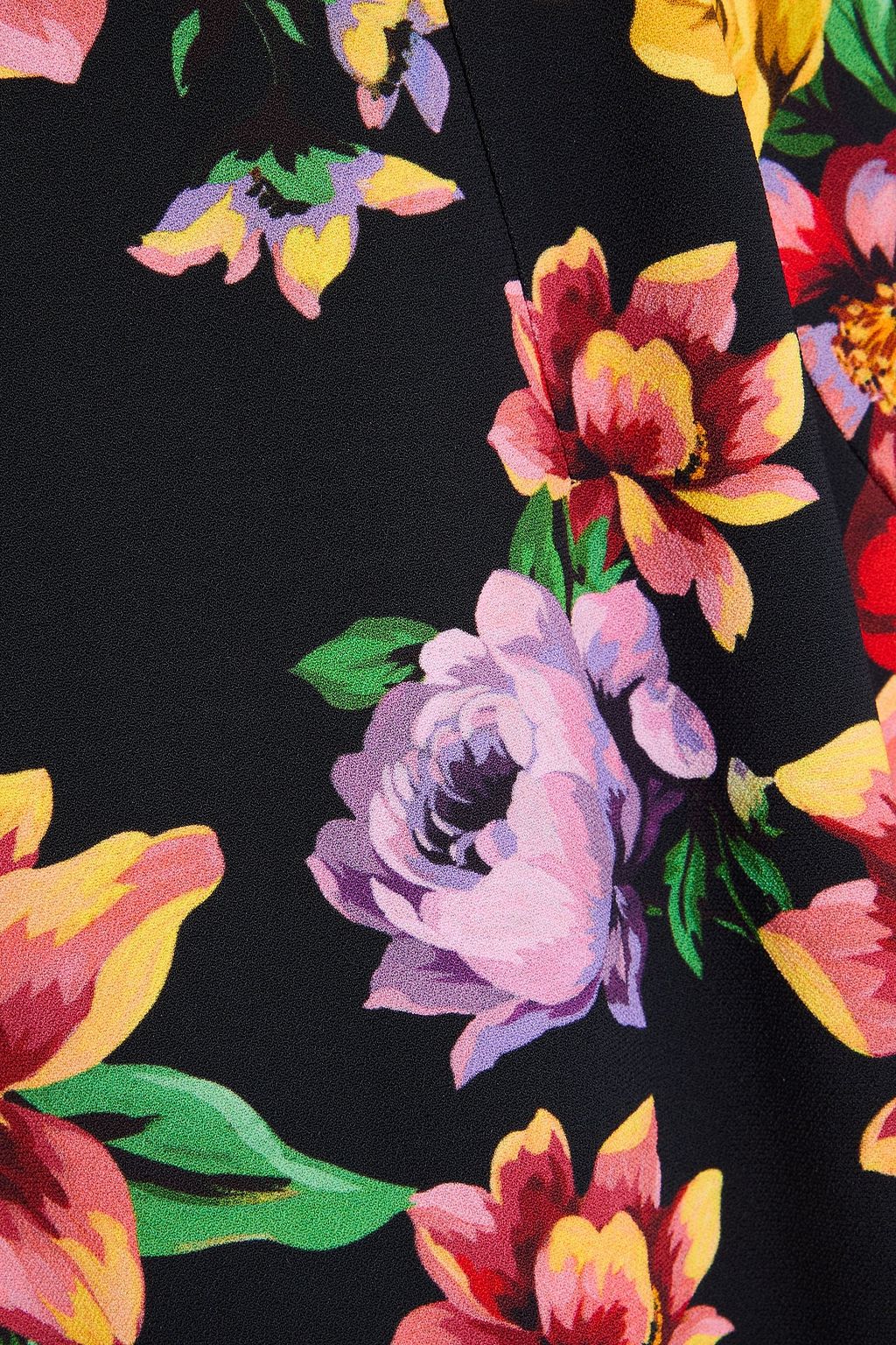 DOLCE&GABBANA فستان متوسط الطول من الكريب بطبعة الأزهار