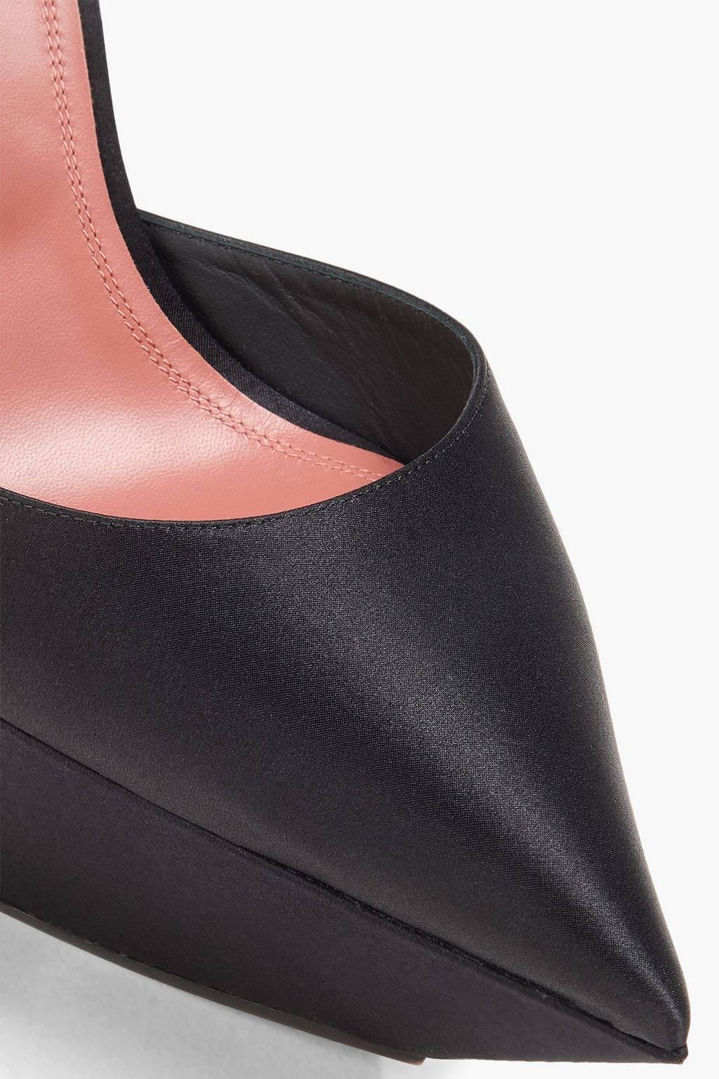 AMINA MUADDI Plateau-Pumps „Angelica“ aus Satin
