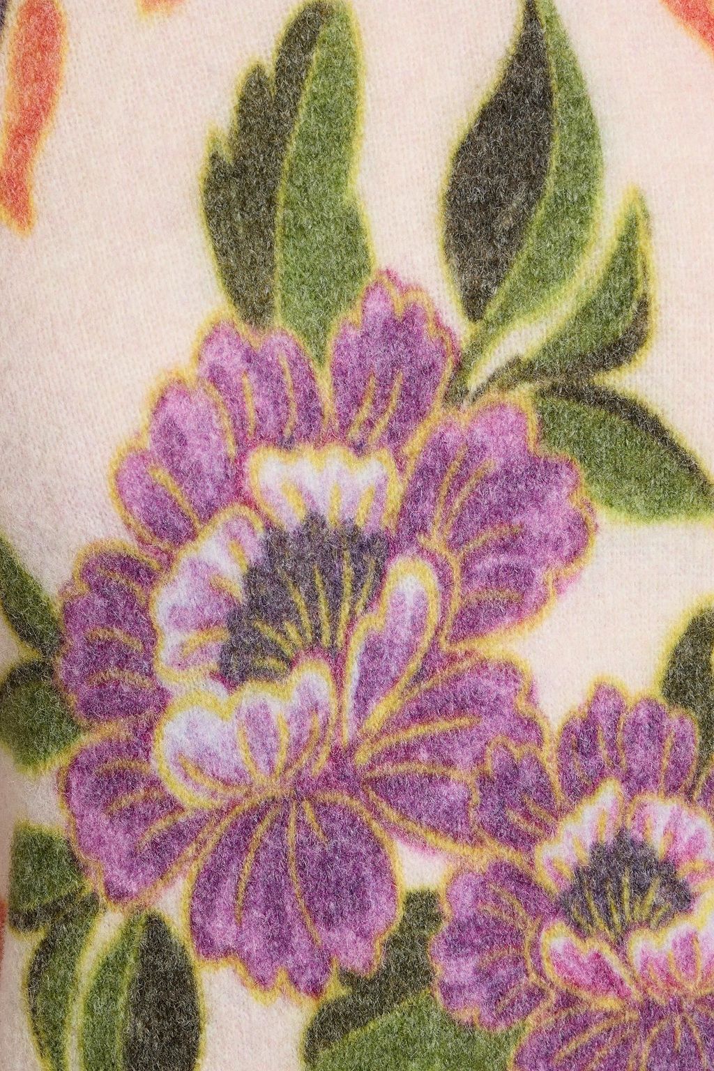FARM RIO Floral-print knitted sweater
