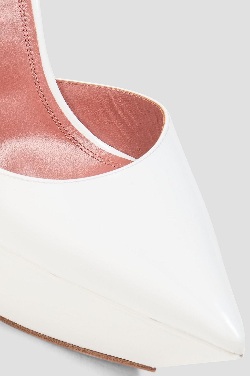 AMINA MUADDI Angelica patent-leather platform pumps