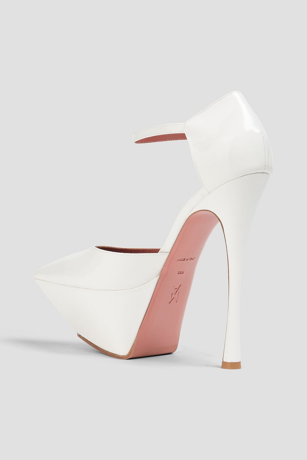 AMINA MUADDI Angelica patent-leather platform pumps
