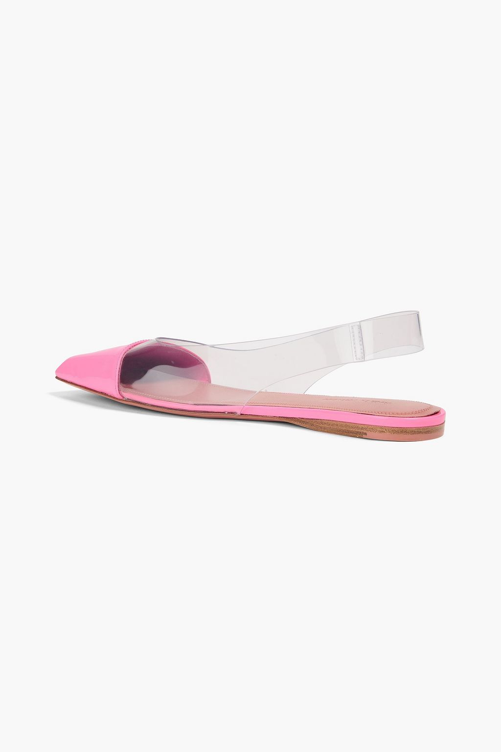 AMINA MUADDI Ane PVC and leather flats