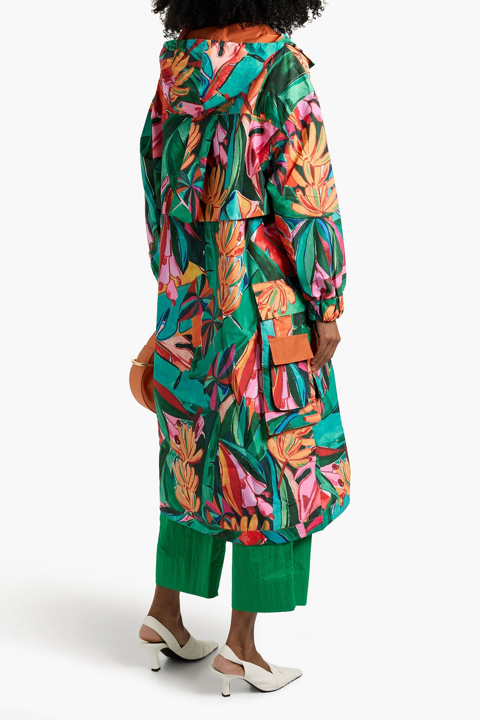 Farm Rio Printed Shell Raincoat In Multi