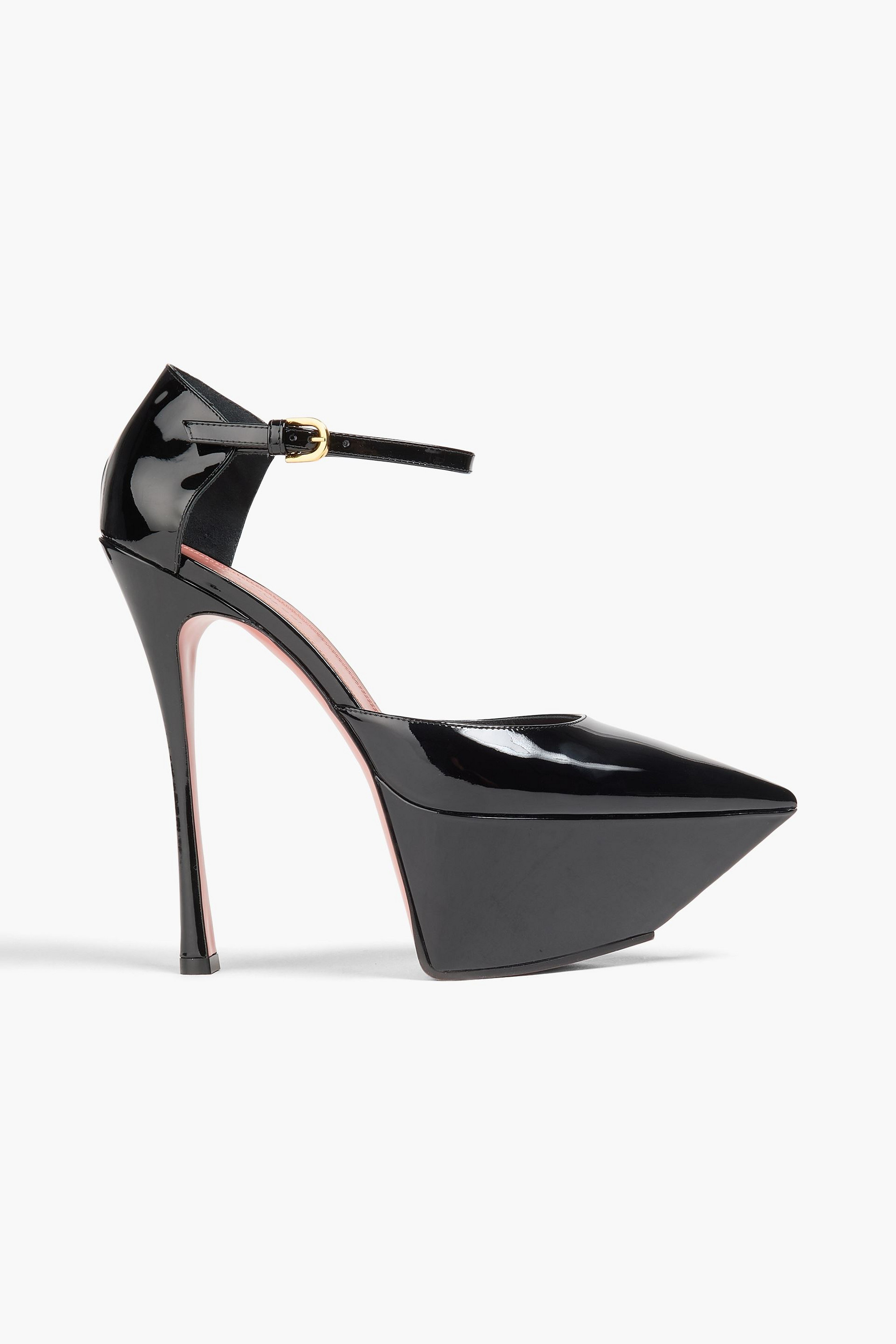 AMINA MUADDI Angelica patent-leather platform pumps