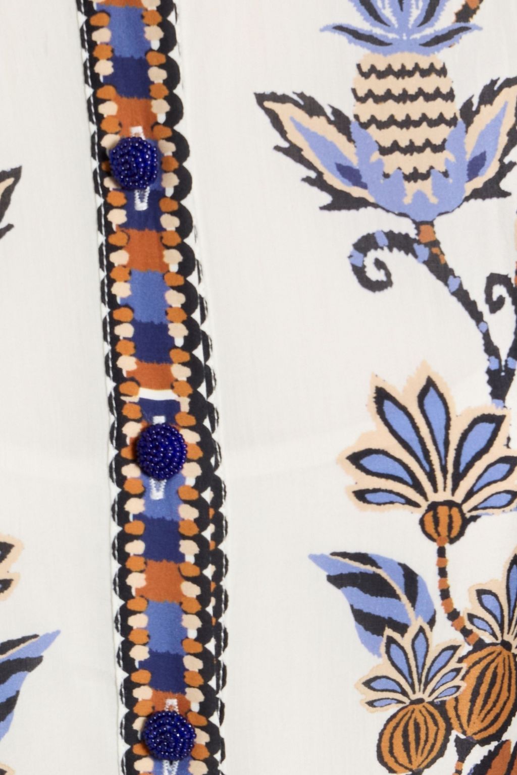 FARM RIO Printed voile midi dress