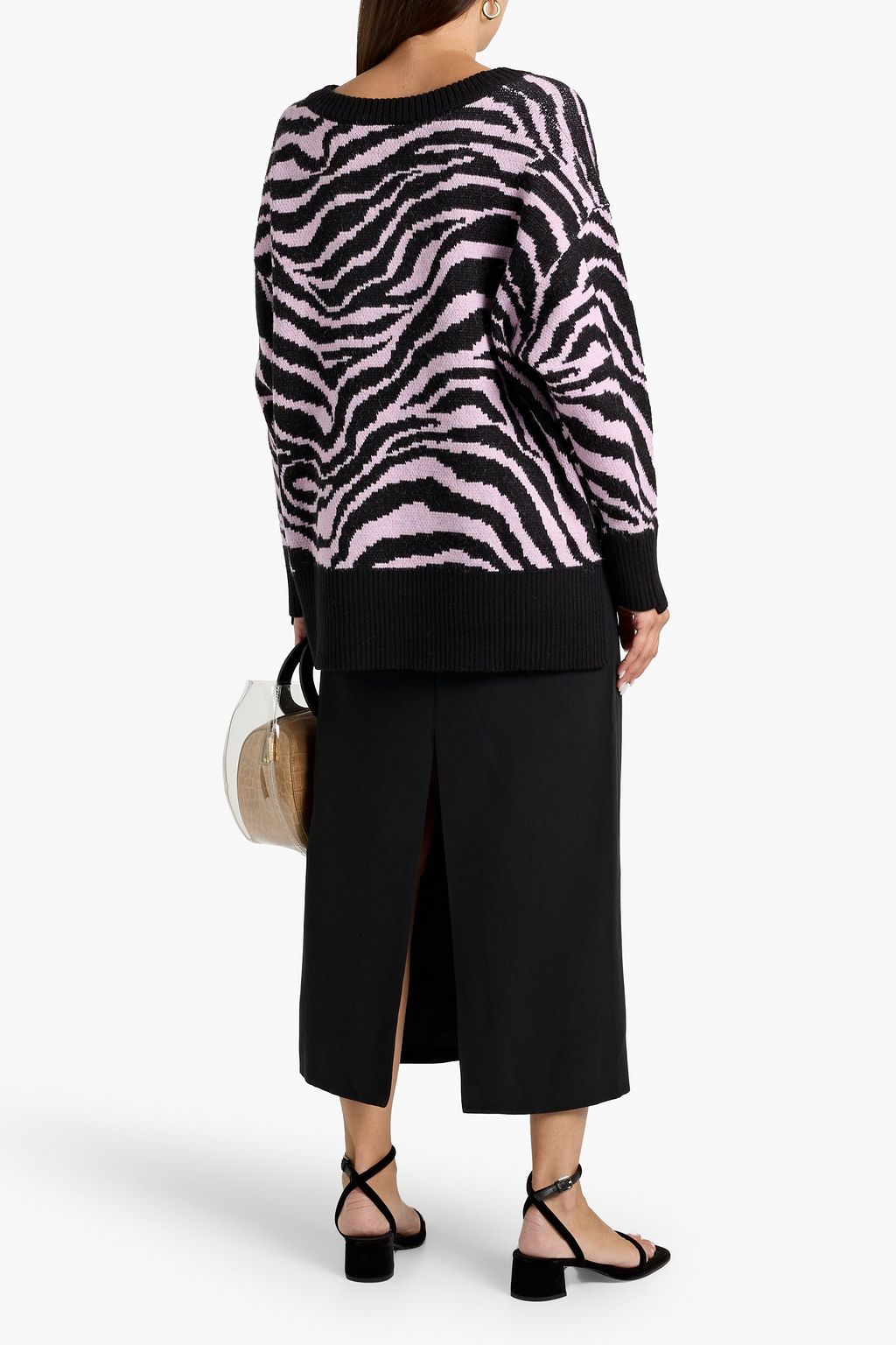 FARM RIO Cotton and Lyocell-blend canvas midi skirt