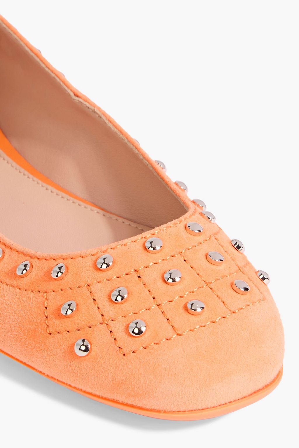 TOD'S Studded suede ballet flats