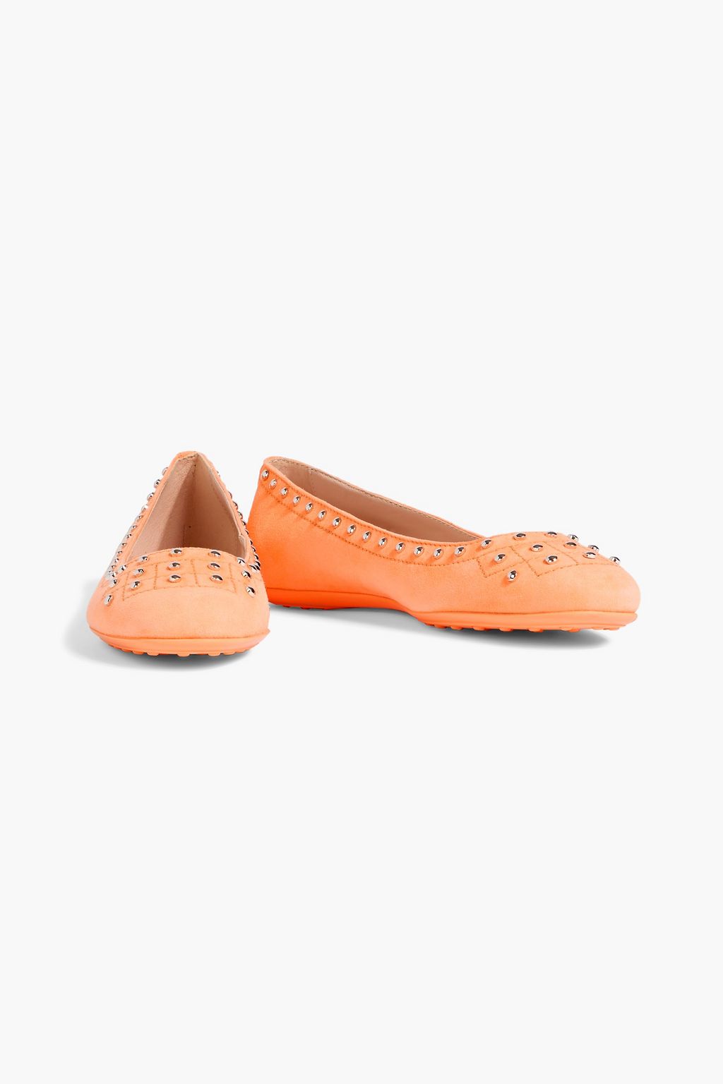 TOD'S Studded suede ballet flats
