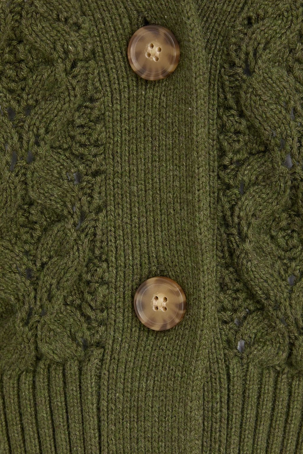 VERONICA BEARD Noorie crochet-knit cotton and cashmere-blend cardigan