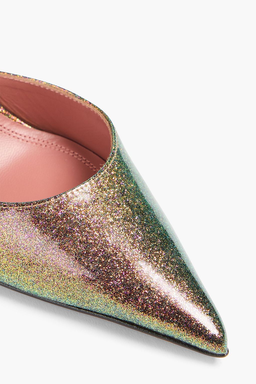 AMINA MUADDI Holli iridescent slingback pumps