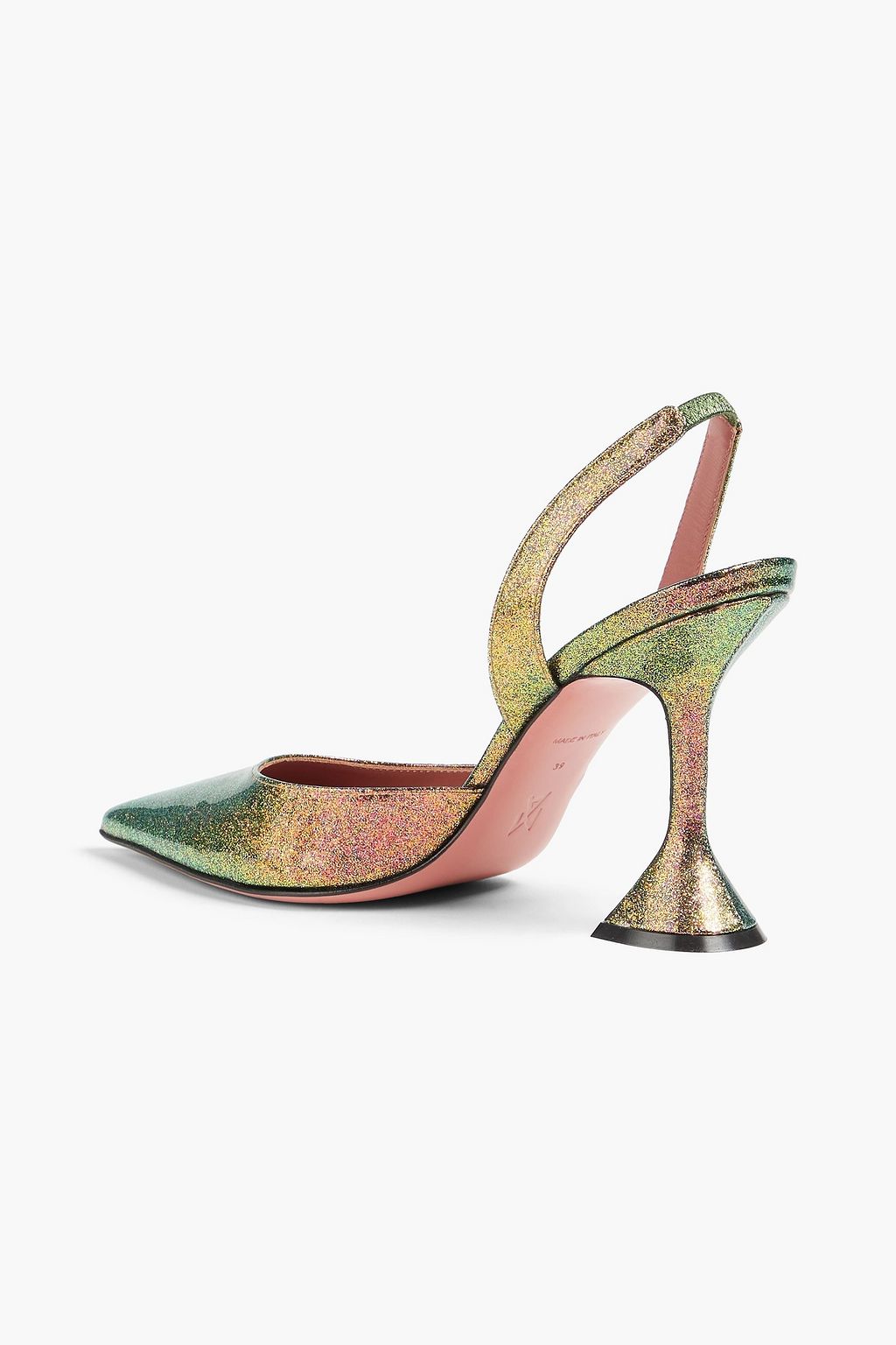 AMINA MUADDI Holli iridescent slingback pumps