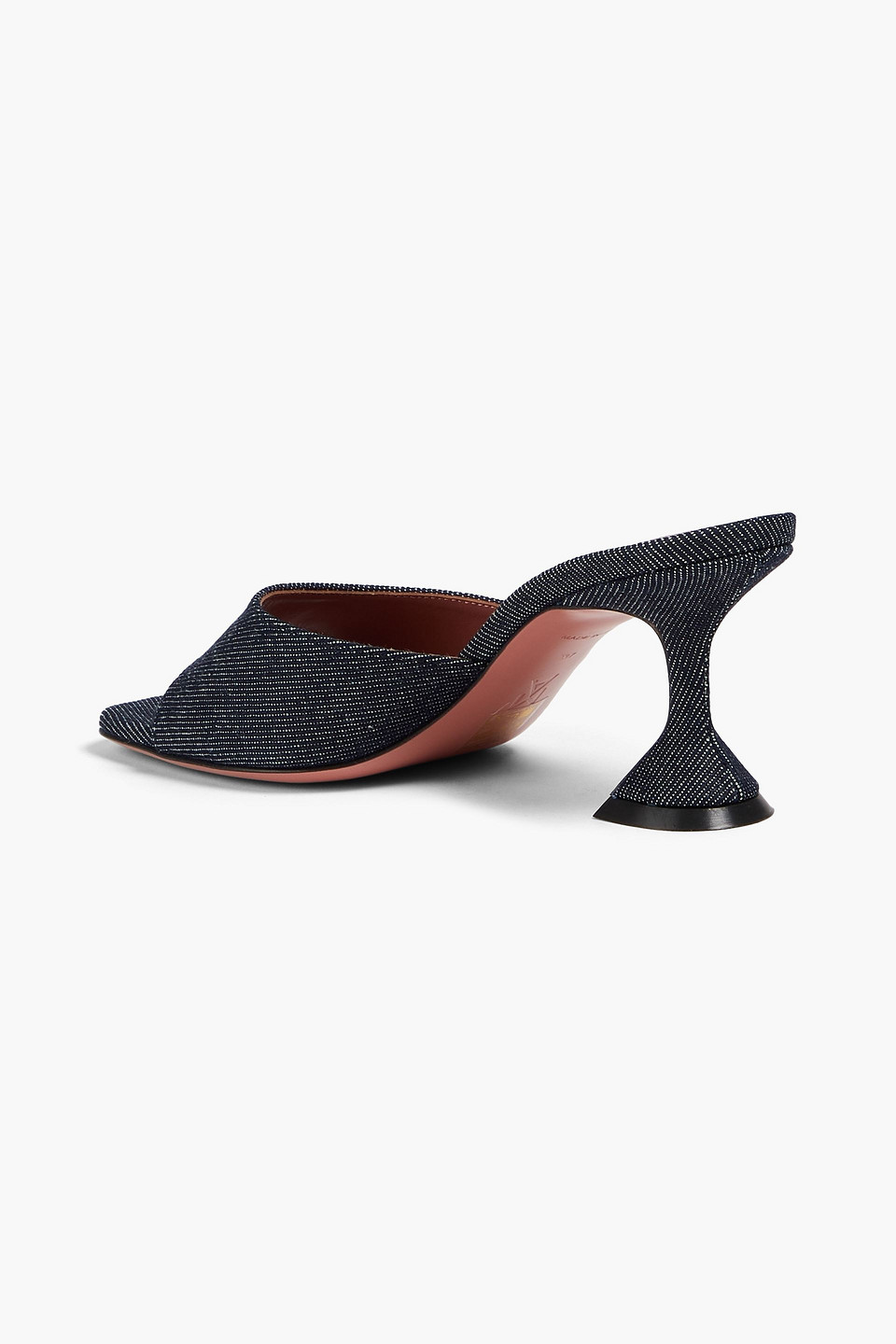 Amina Muaddi Lupita Denim Mules In Blue