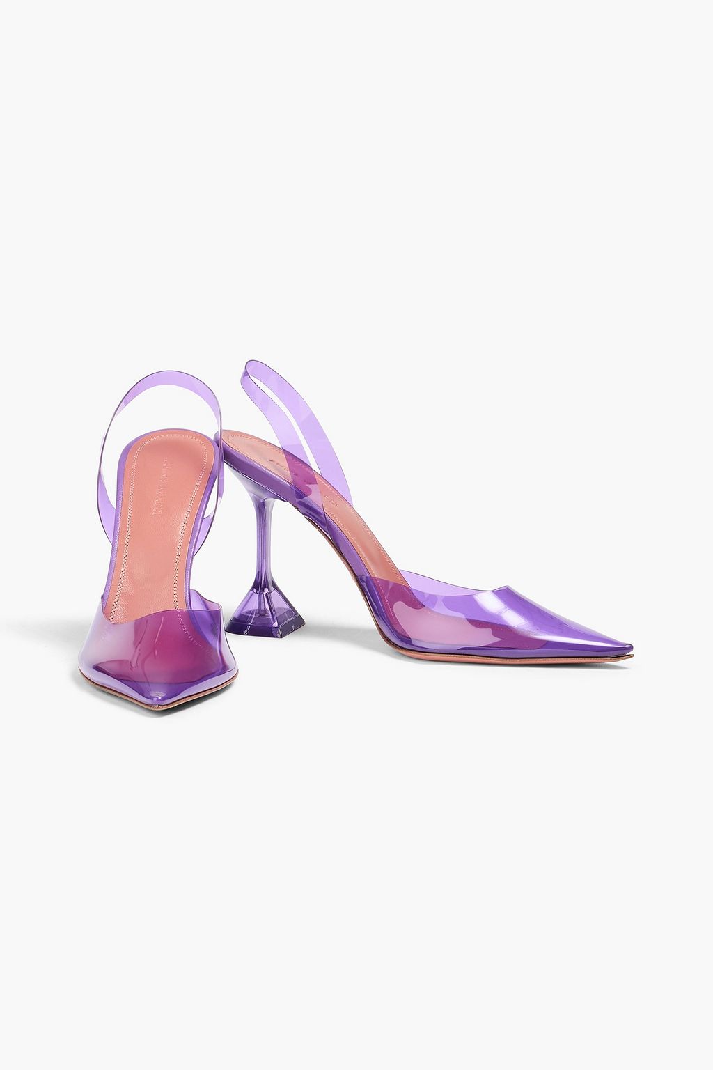 AMINA MUADDI Holli PVC slingback pumps