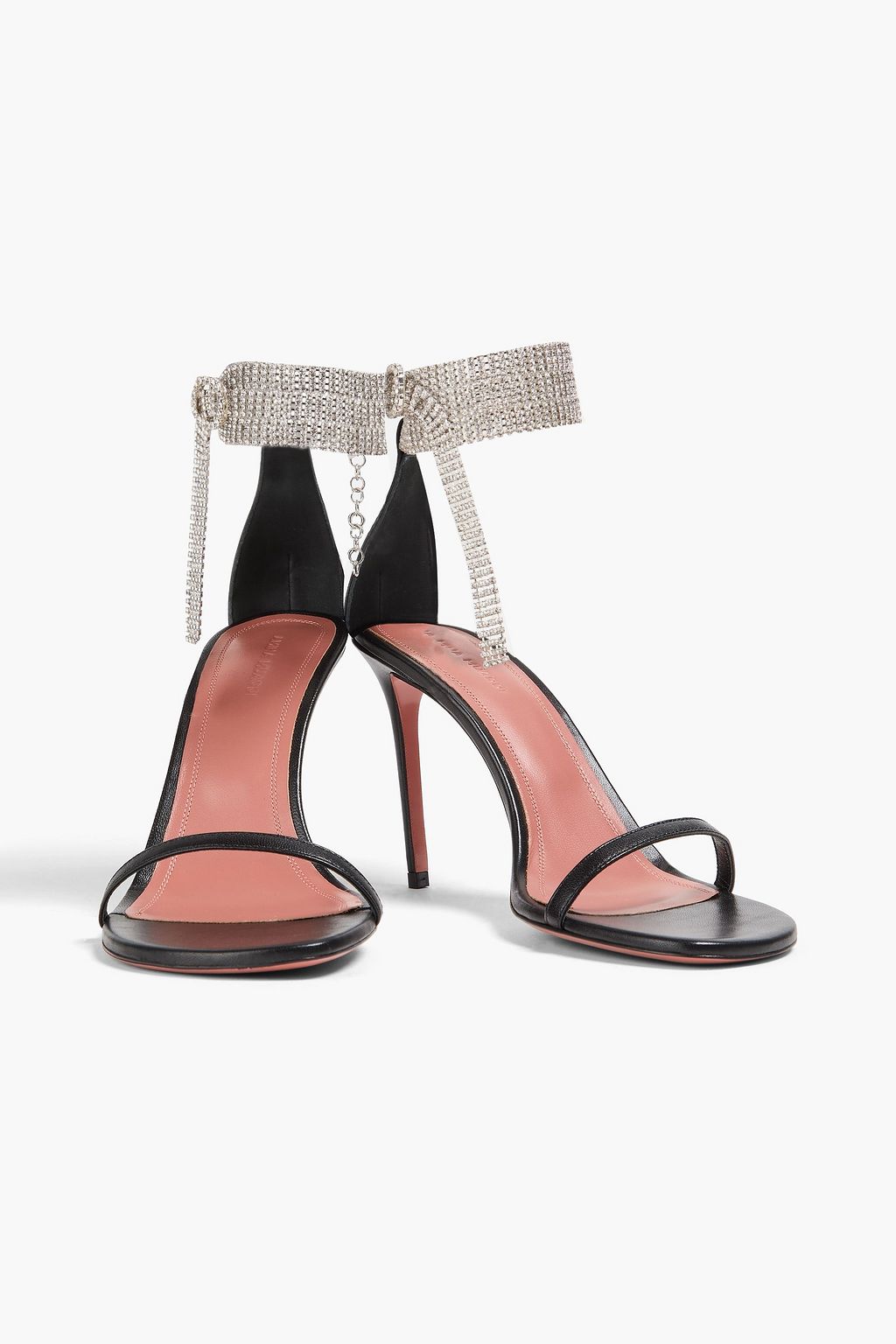 AMINA MUADDI Giorgia crystal-embellished leather sandals