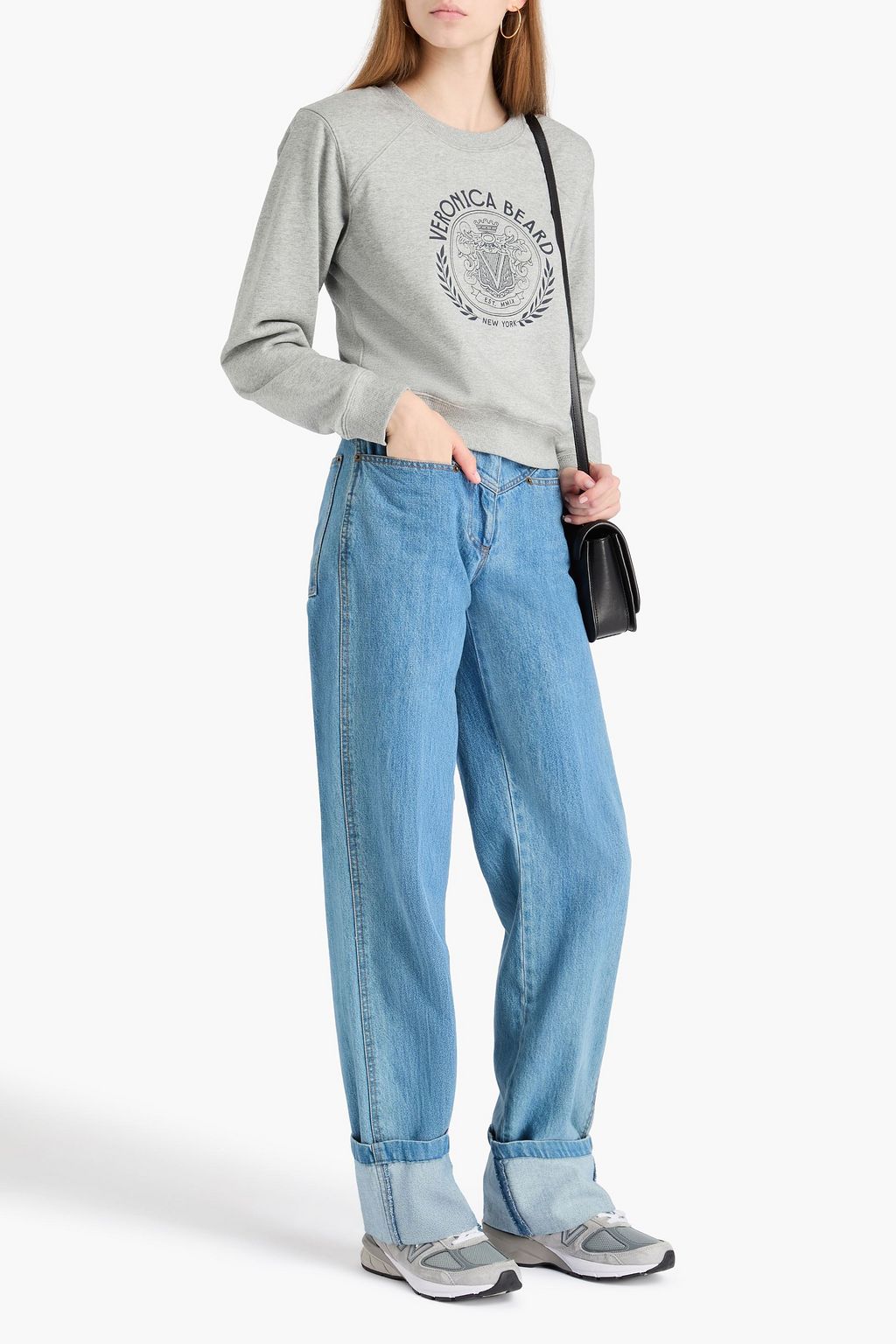 VERONICA BEARD Sweatshirt aus Frottee aus einer Baumwollmischung mit Print