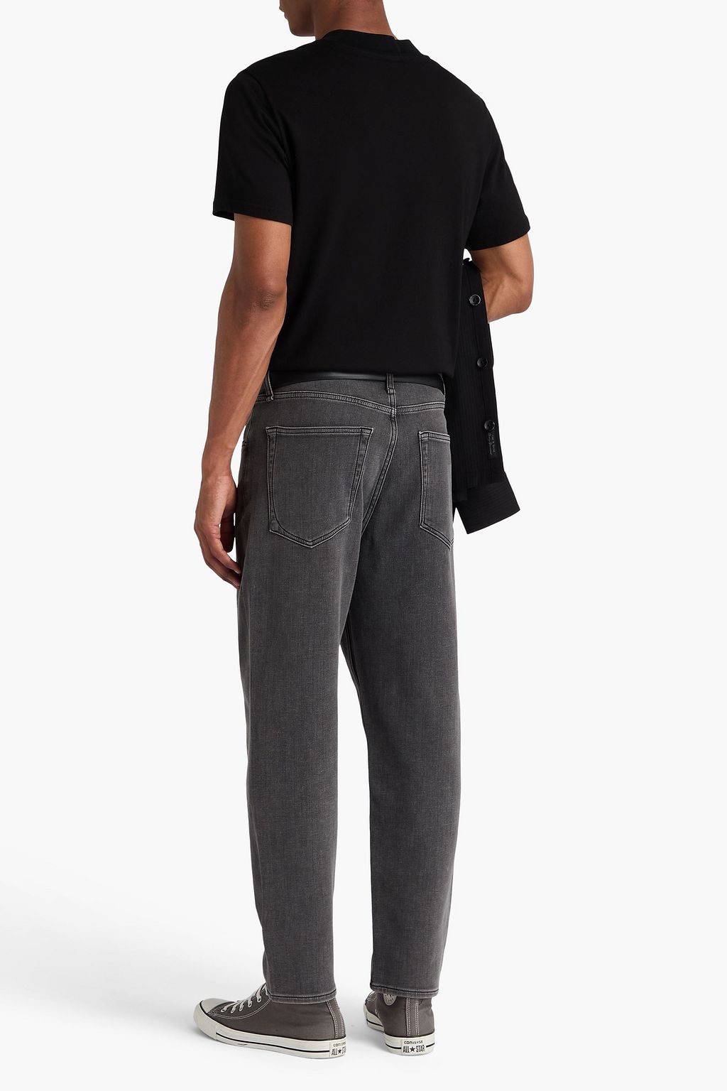 RAG & BONE Tapered denim-jersey jeans