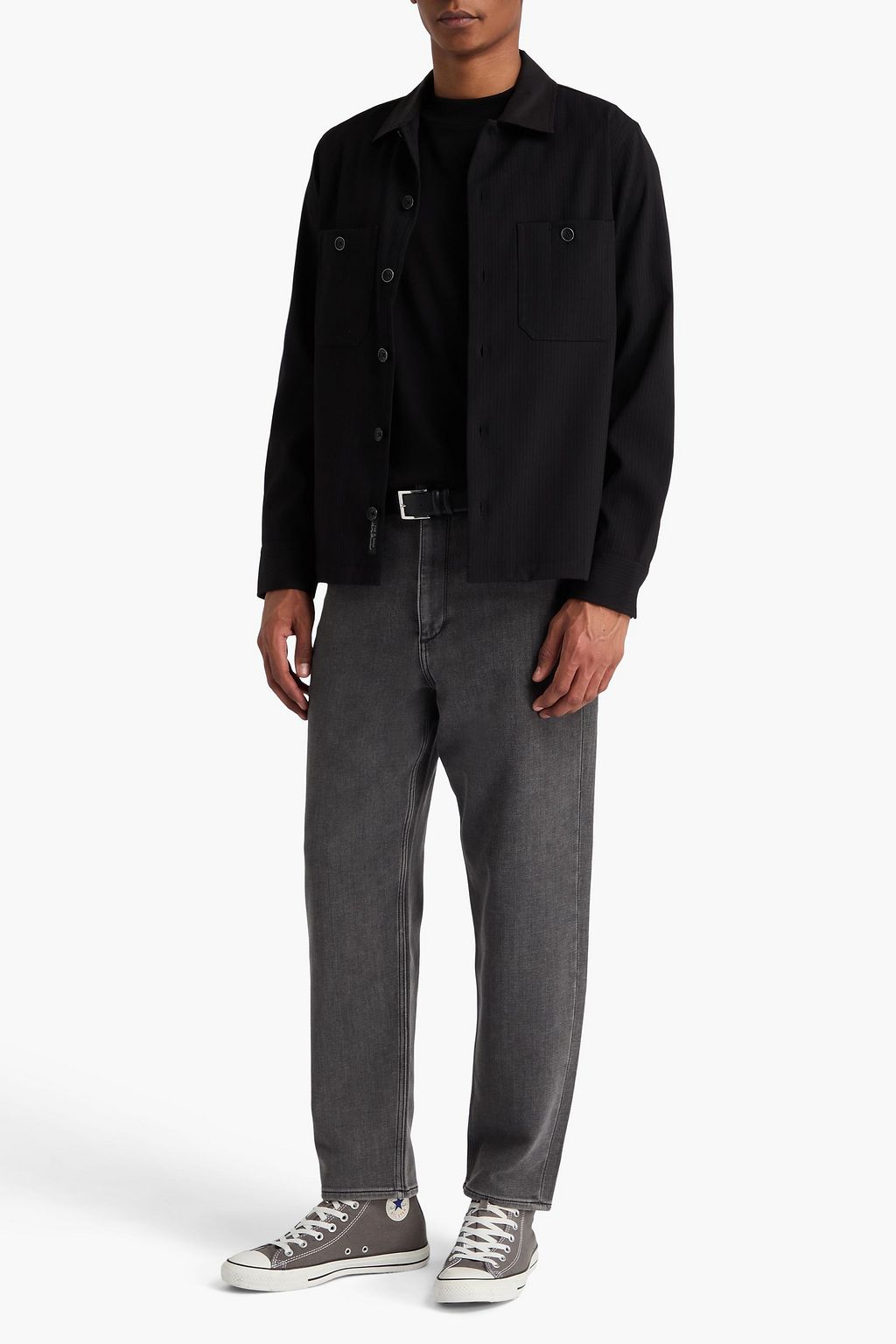 RAG & BONE Tapered denim-jersey jeans