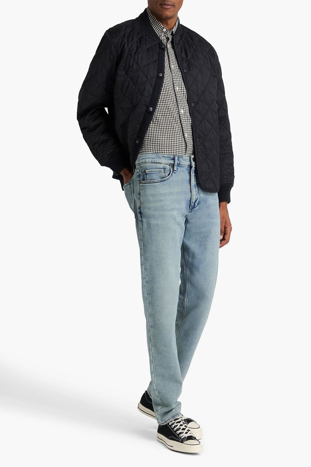 RAG & BONE Fit 2 faded denim-jersey jeans
