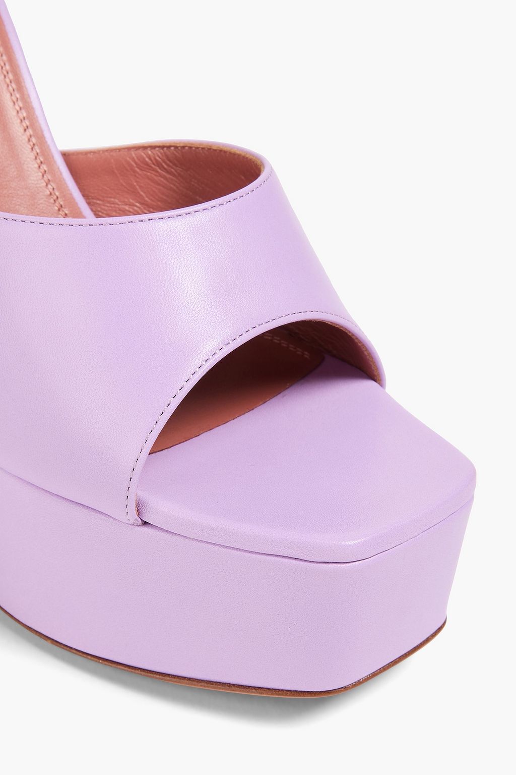 AMINA MUADDI Dalida leather platform mules