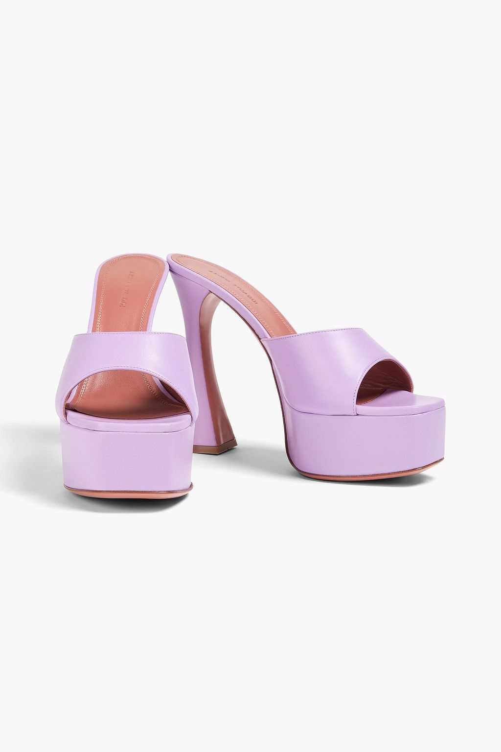 AMINA MUADDI Dalida leather platform mules