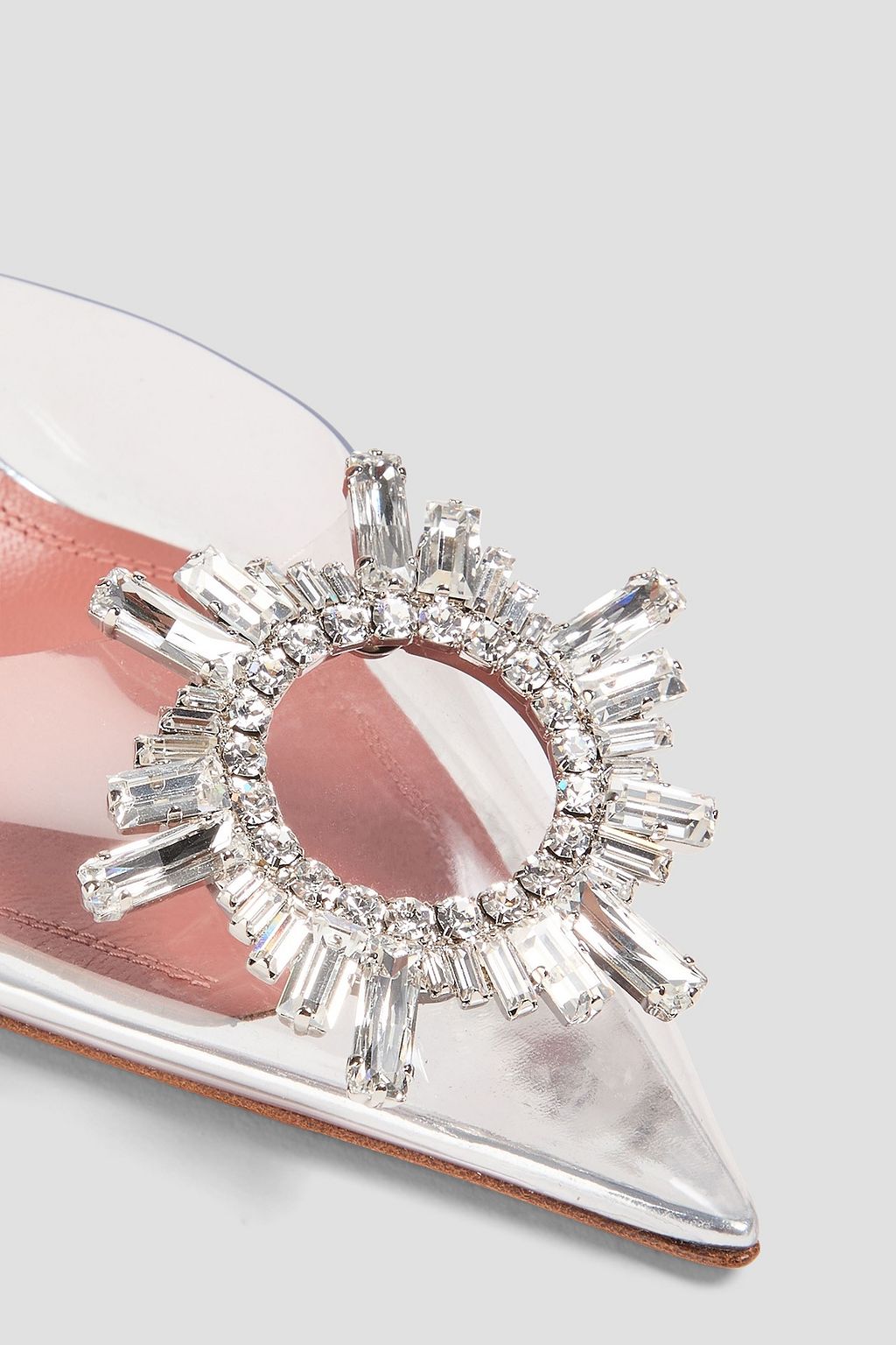 AMINA MUADDI Begum crystal-embellished PVC slingback pumps