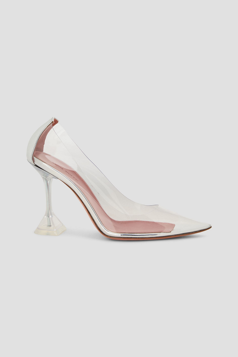 Amina Muaddi Ami Pvc And Leather Pumps In Multi