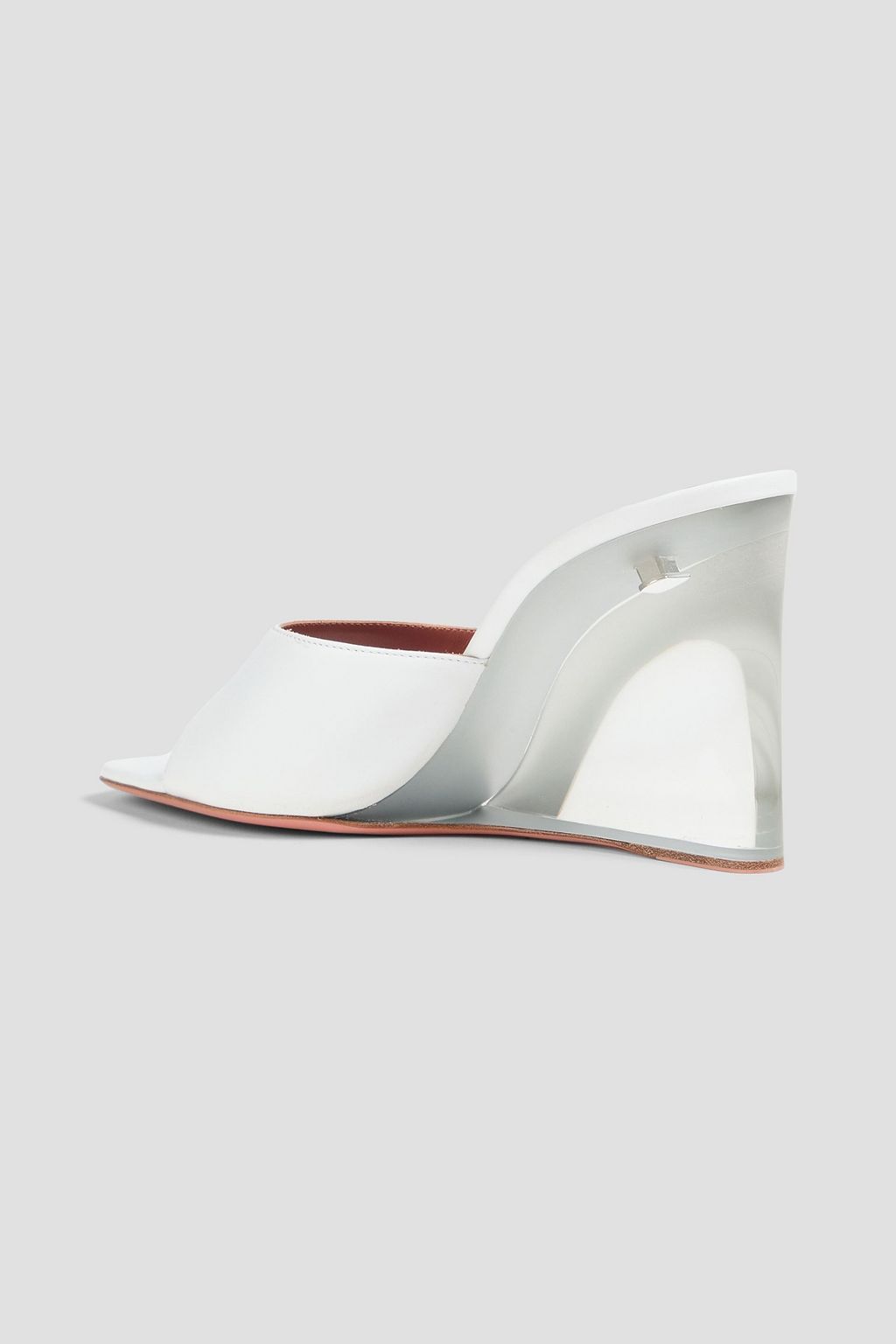 AMINA MUADDI Lupita leather wedge mules