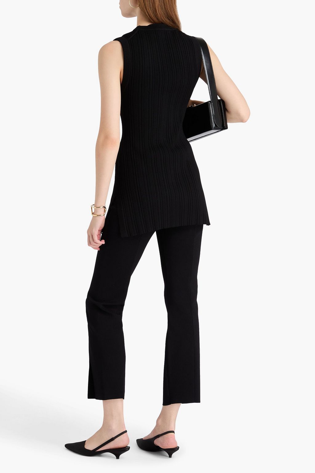 VERONICA BEARD Semma ribbed-knit top