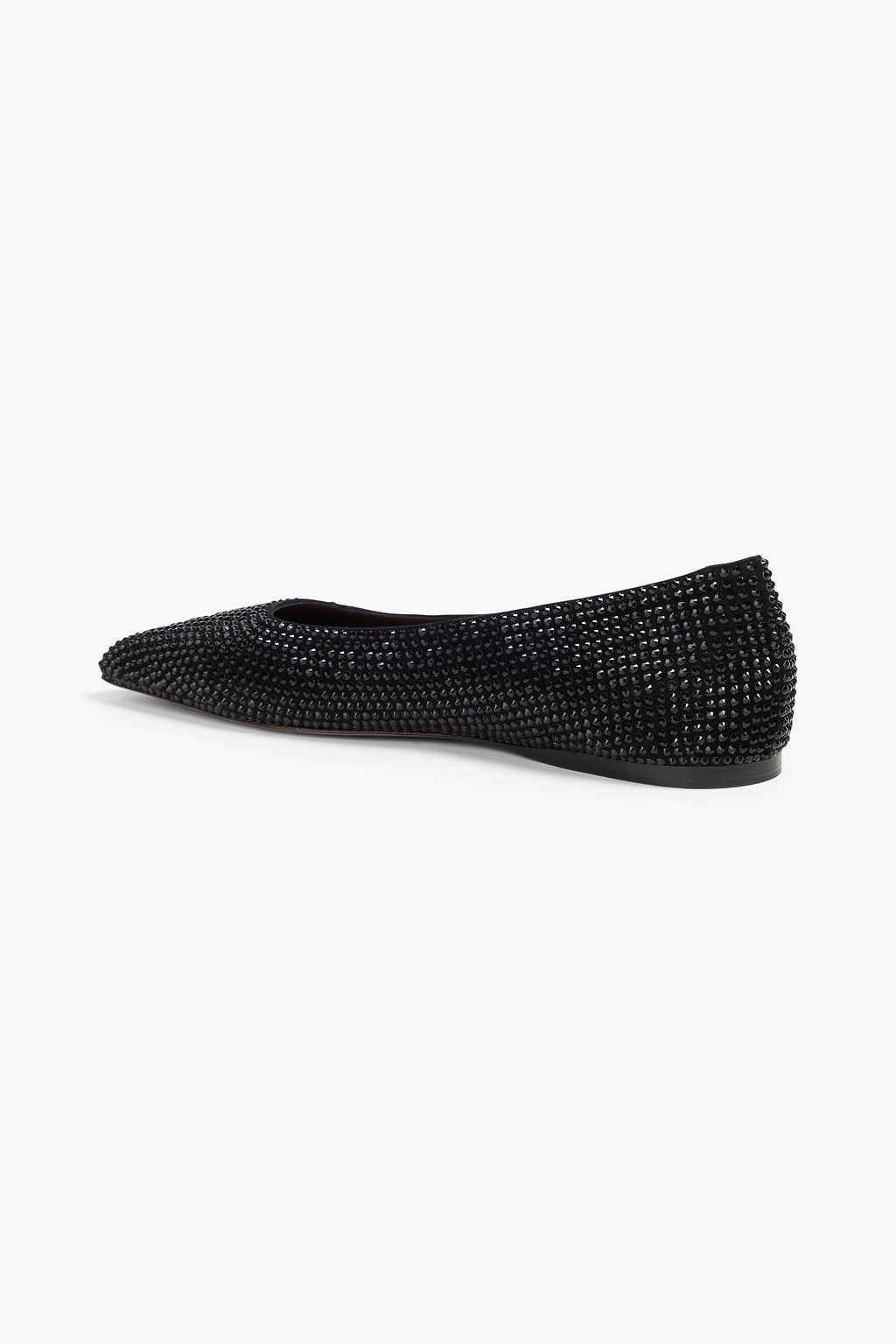 AMINA MUADDI Ane crystal-embellished suede flats