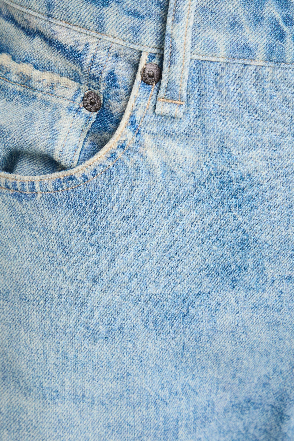 Rag & Bone Fit 4 Miramar Printed Cotton-fleece Pants In Blue