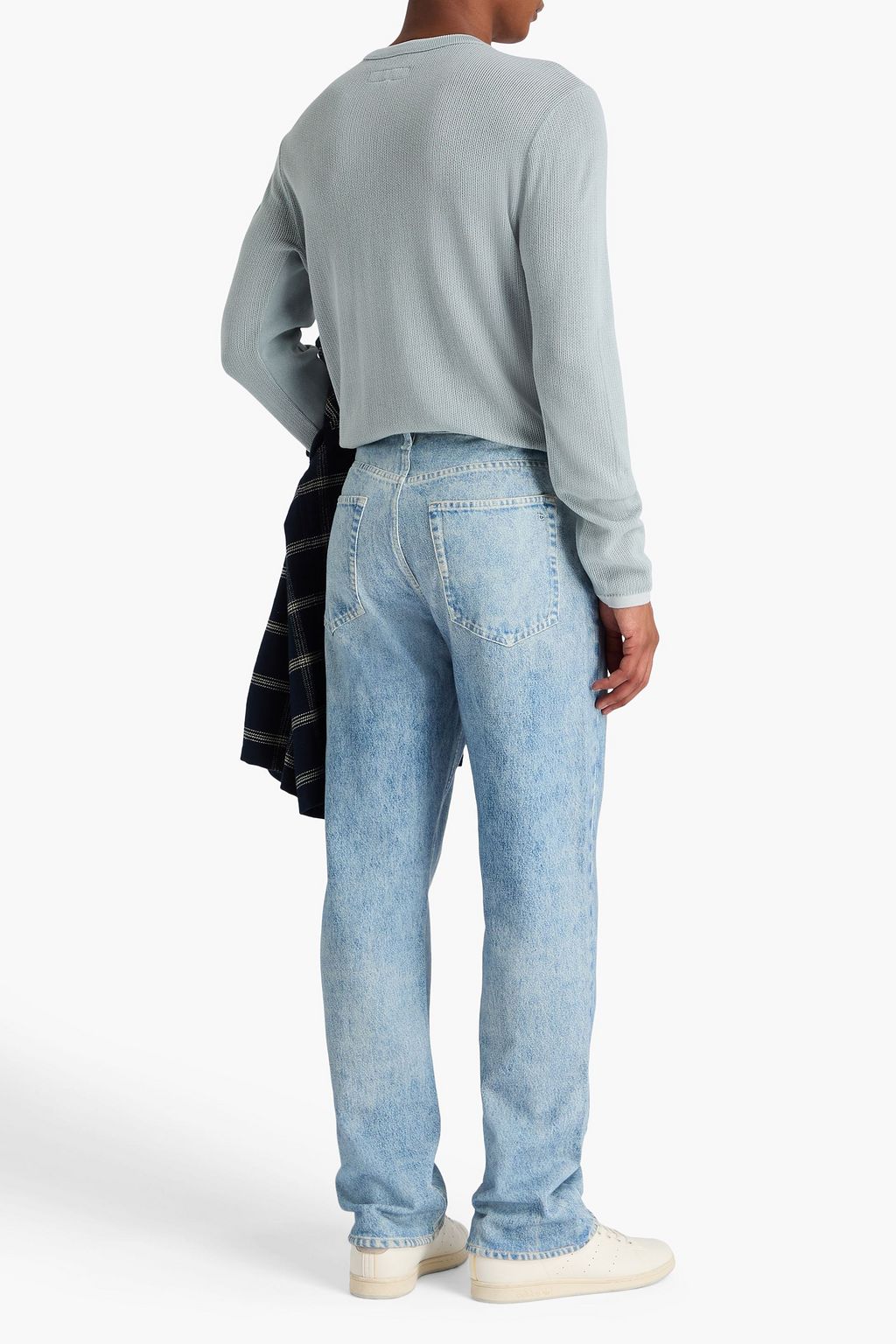 RAG & BONE Fit 4 Miramar denim-effect cotton-fleece pants