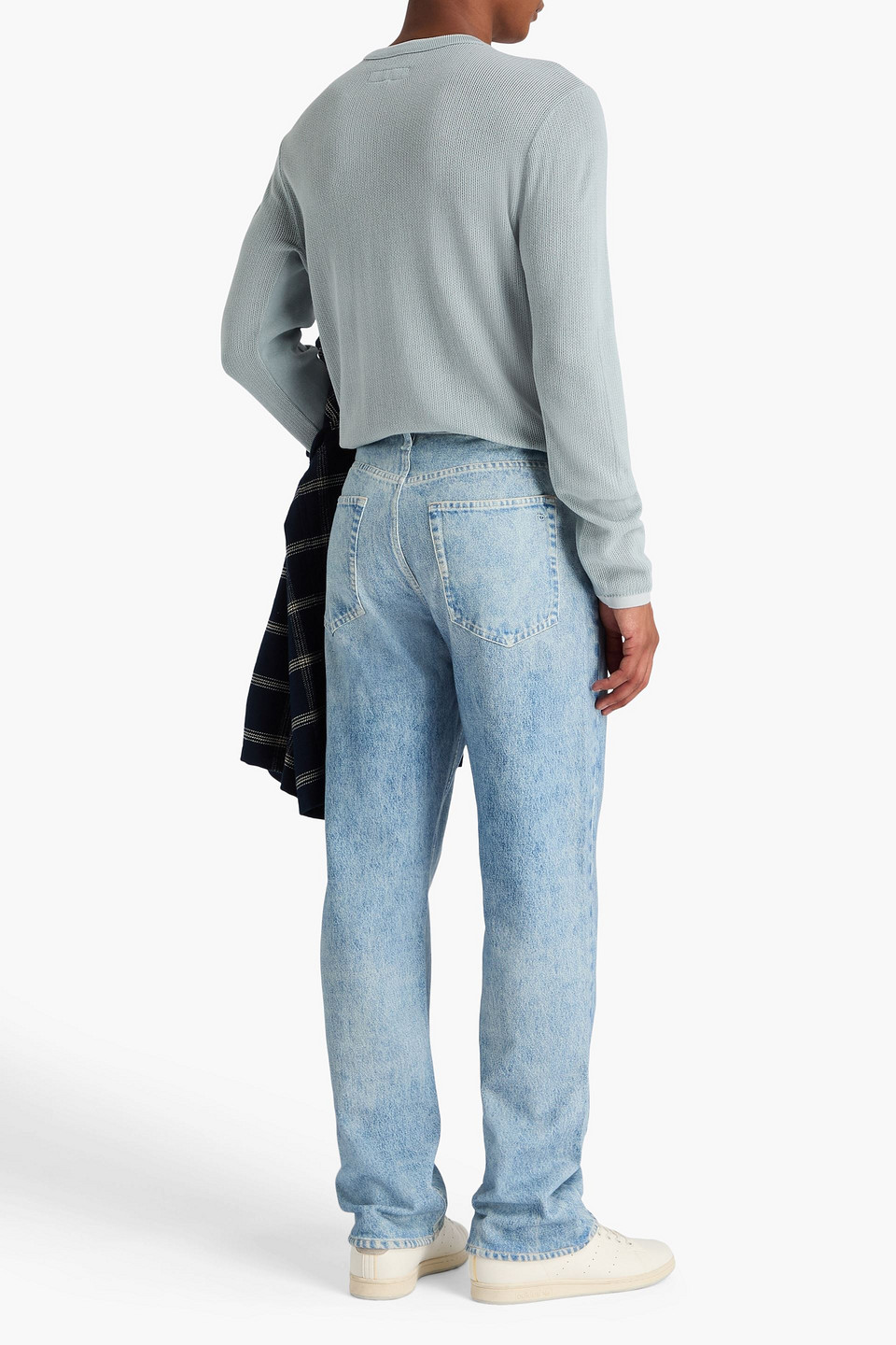 Rag & Bone Fit 4 Miramar Printed Cotton-fleece Pants In Blue