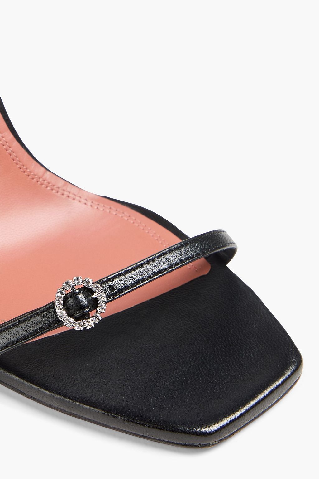 AMINA MUADDI صندل "روبين" من الجلد مزين بالكريستال