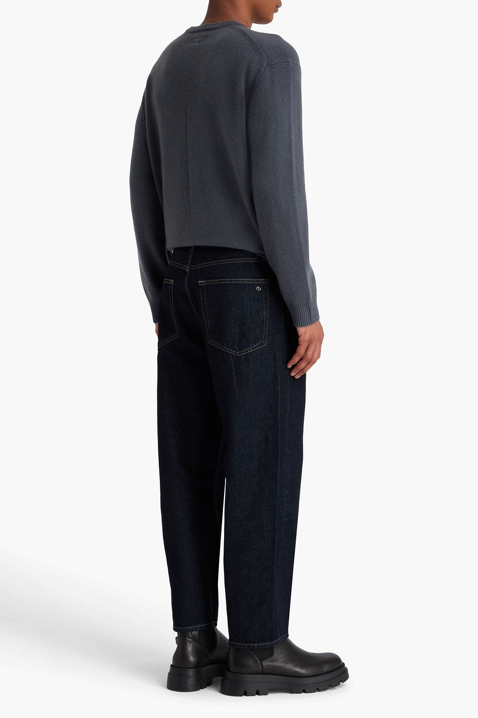  Rag & Bone - Tapered Denim Jeans - Blue - 30 