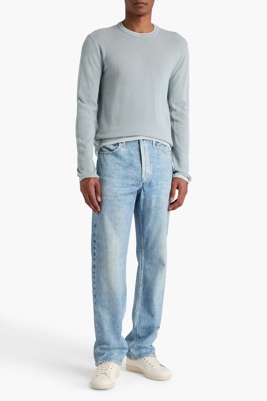 RAG & BONE Harvey ribbed cotton-blend sweater