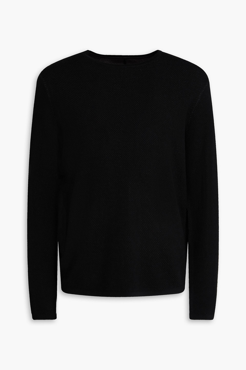 Rag & Bone Bennett Cotton And Wool-blend Sweater In Black
