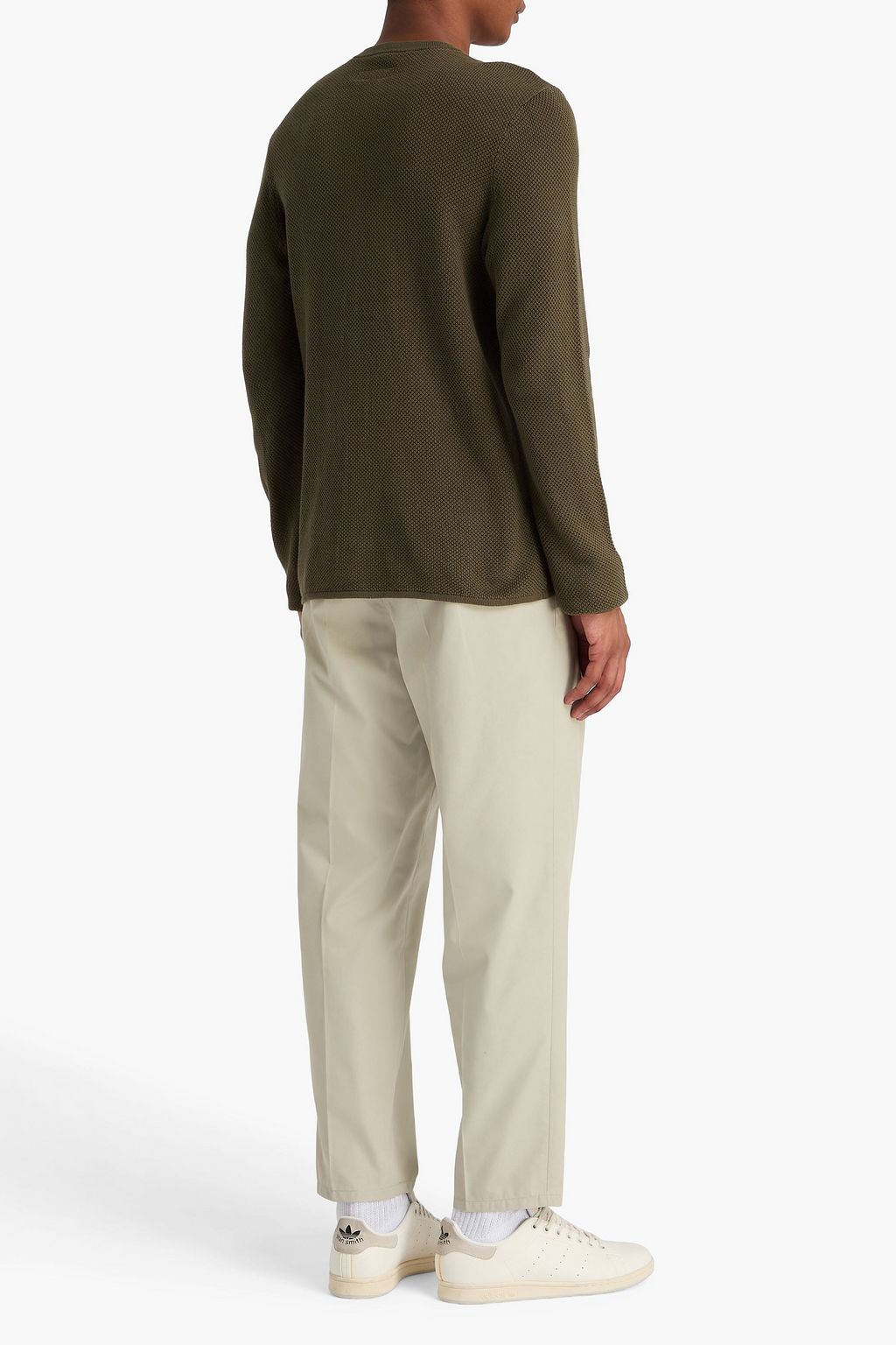 RAG & BONE Dexter cotton-piqué Henley sweater