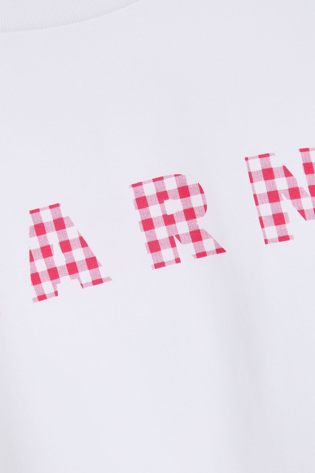 MARNI Cropped printed cotton-jersey T-shirt