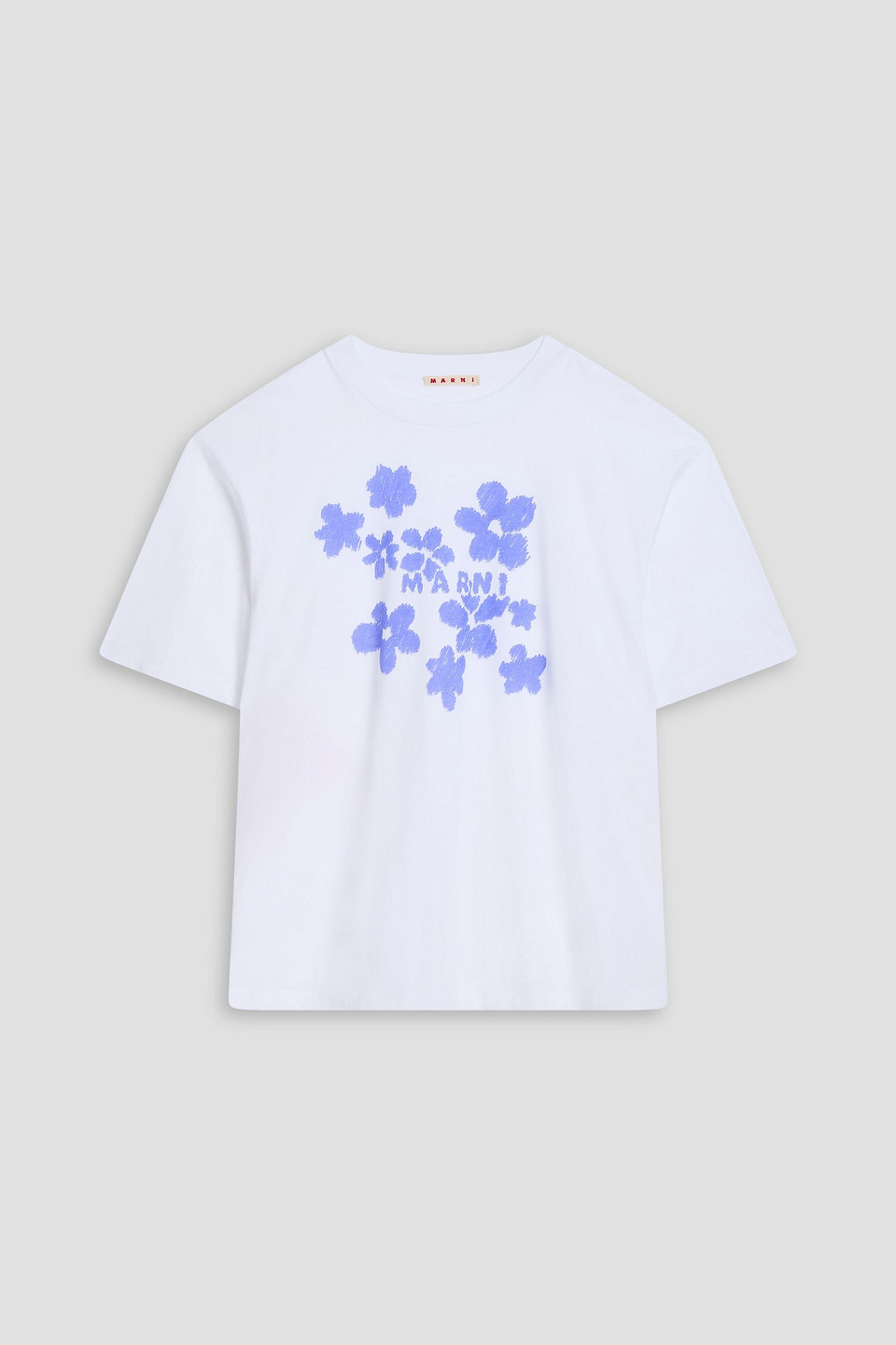 marni - printed cotton-jersey t-shirt - white - it 46