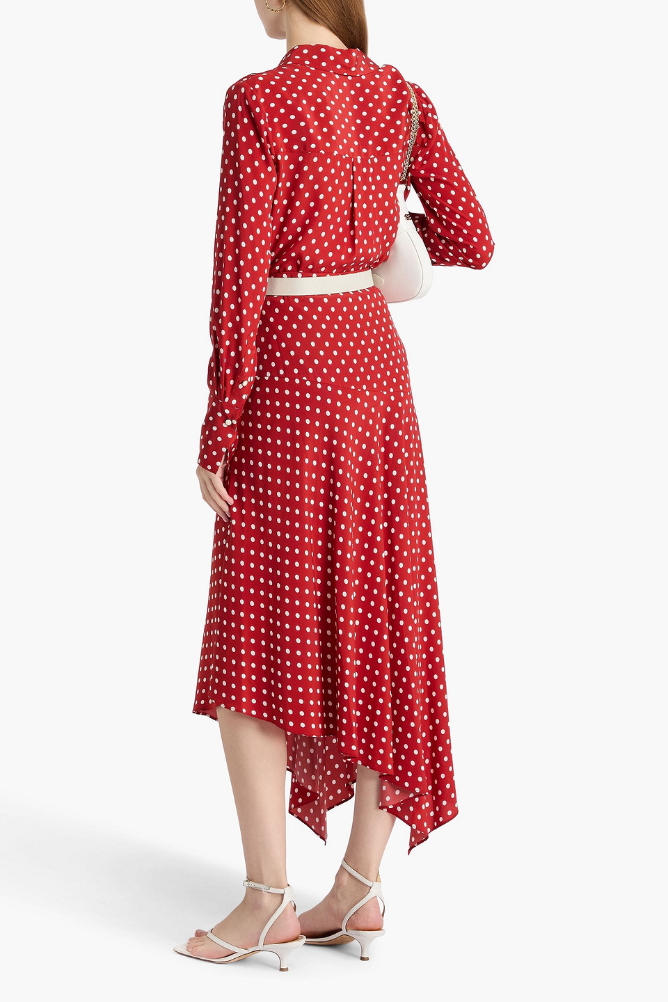  Veronica Beard - Hemd „monique“ Aus Crêpe De Chine Aus Einer Seidenmischung Mit Polka-dots - Rot - Us 0 