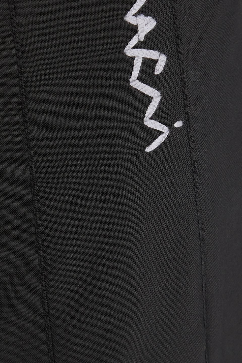 Marni Pleated Woven Skirt In Black