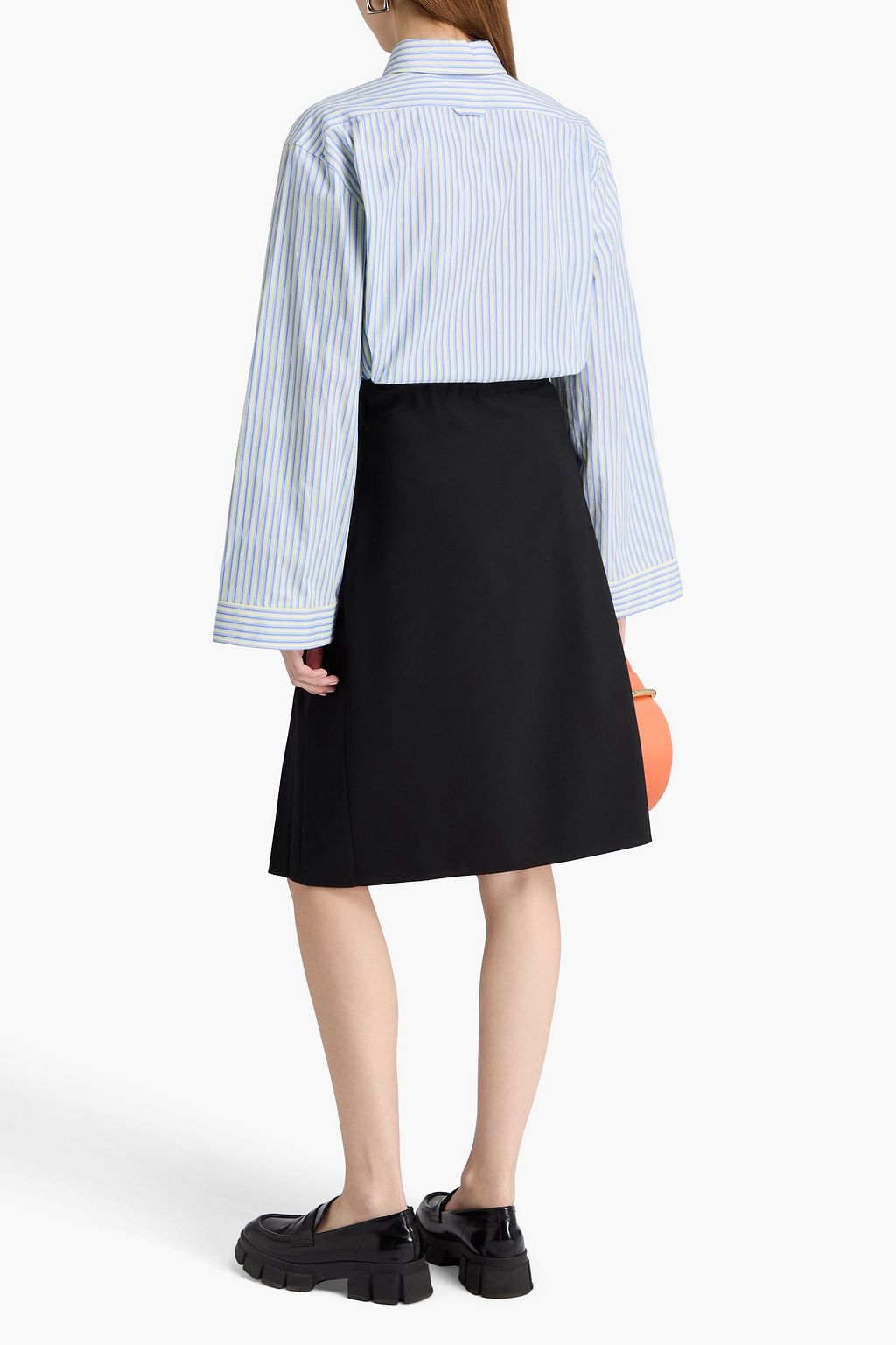 MARNI Pleated woven skirt