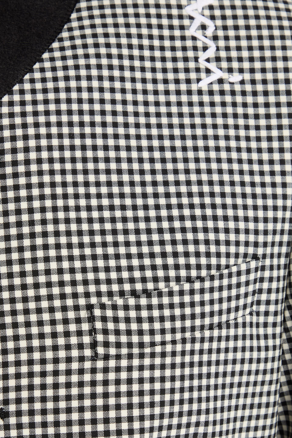 Marni Gingham Jacquard Jacket In Black