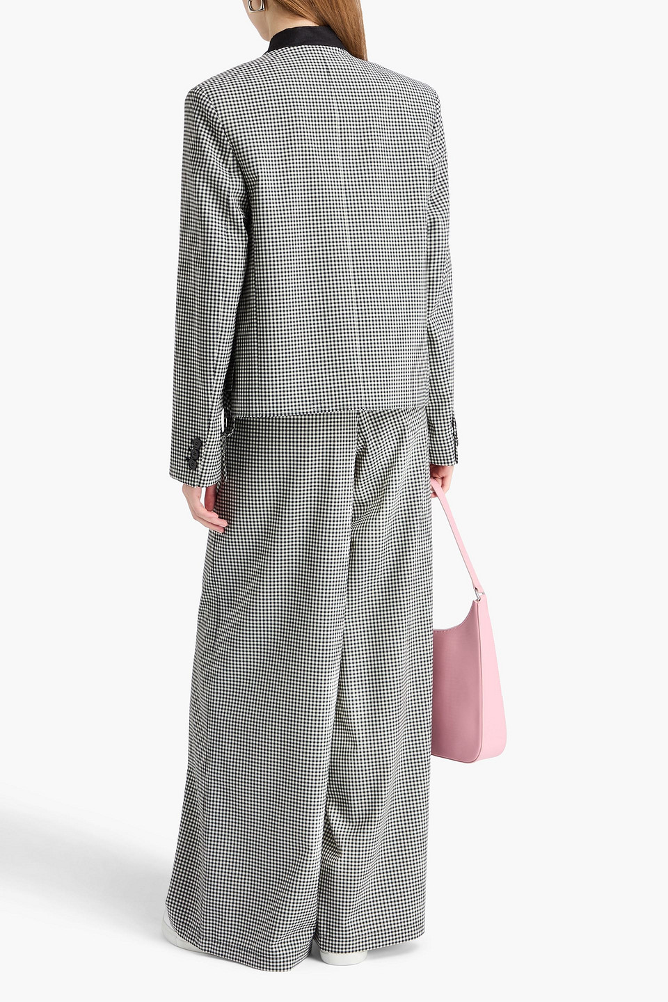 Marni Gingham Jacquard Jacket In Black