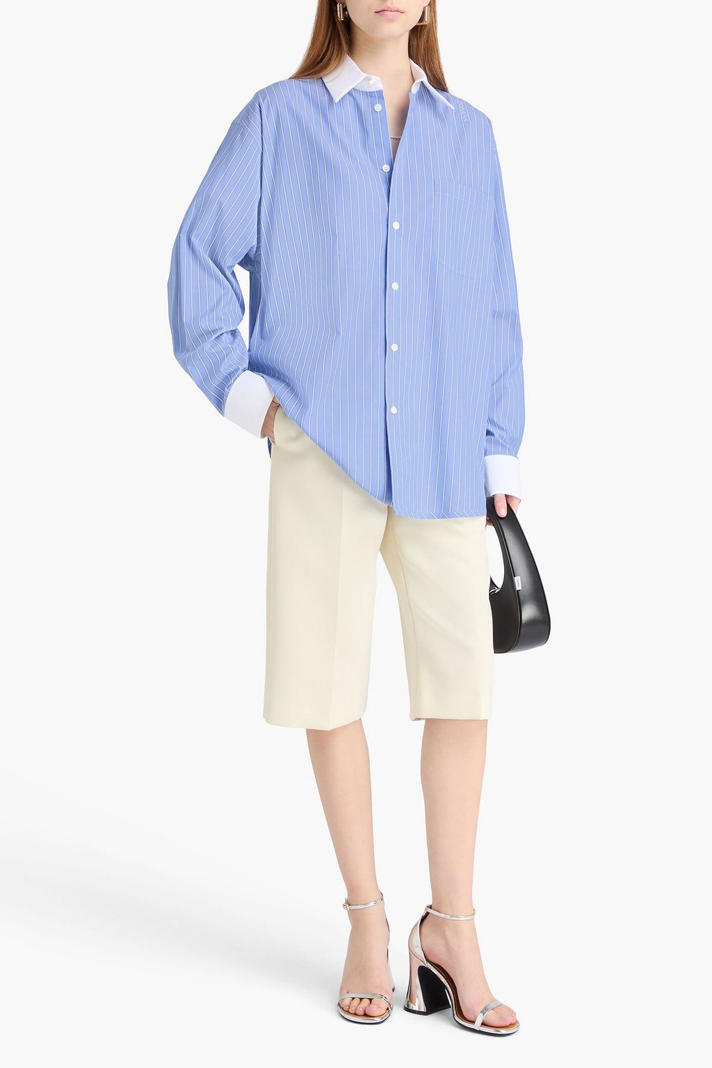 MARNI Striped cotton-poplin shirt