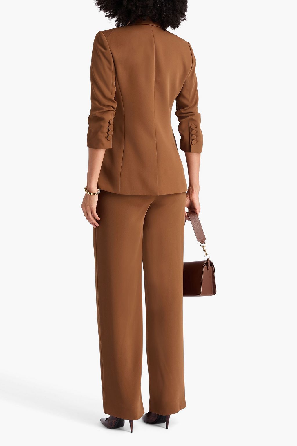 VERONICA BEARD Tomi double-breasted crepe blazer