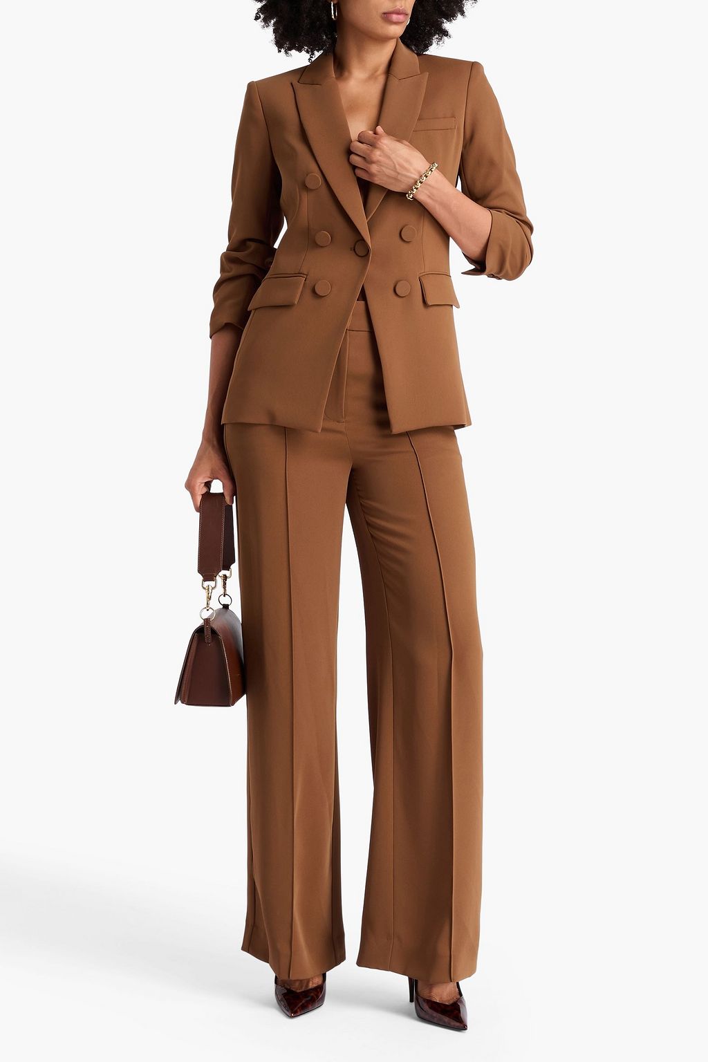 VERONICA BEARD Tomi double-breasted crepe blazer