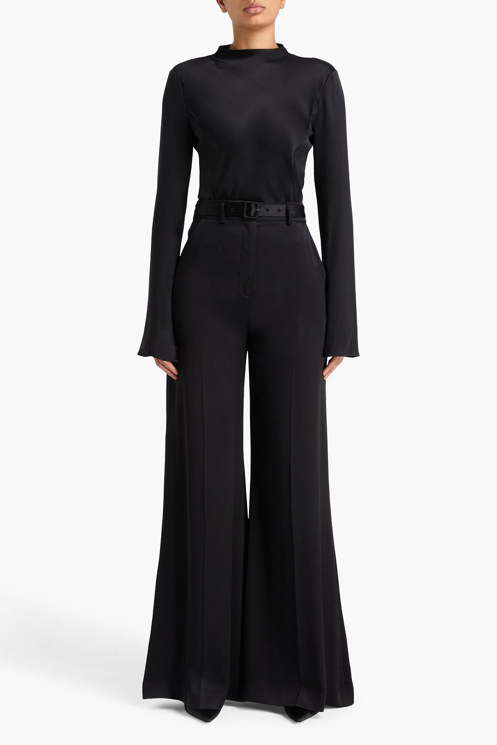 GABRIELA HEARST Mabon silk-satin wide-leg pants