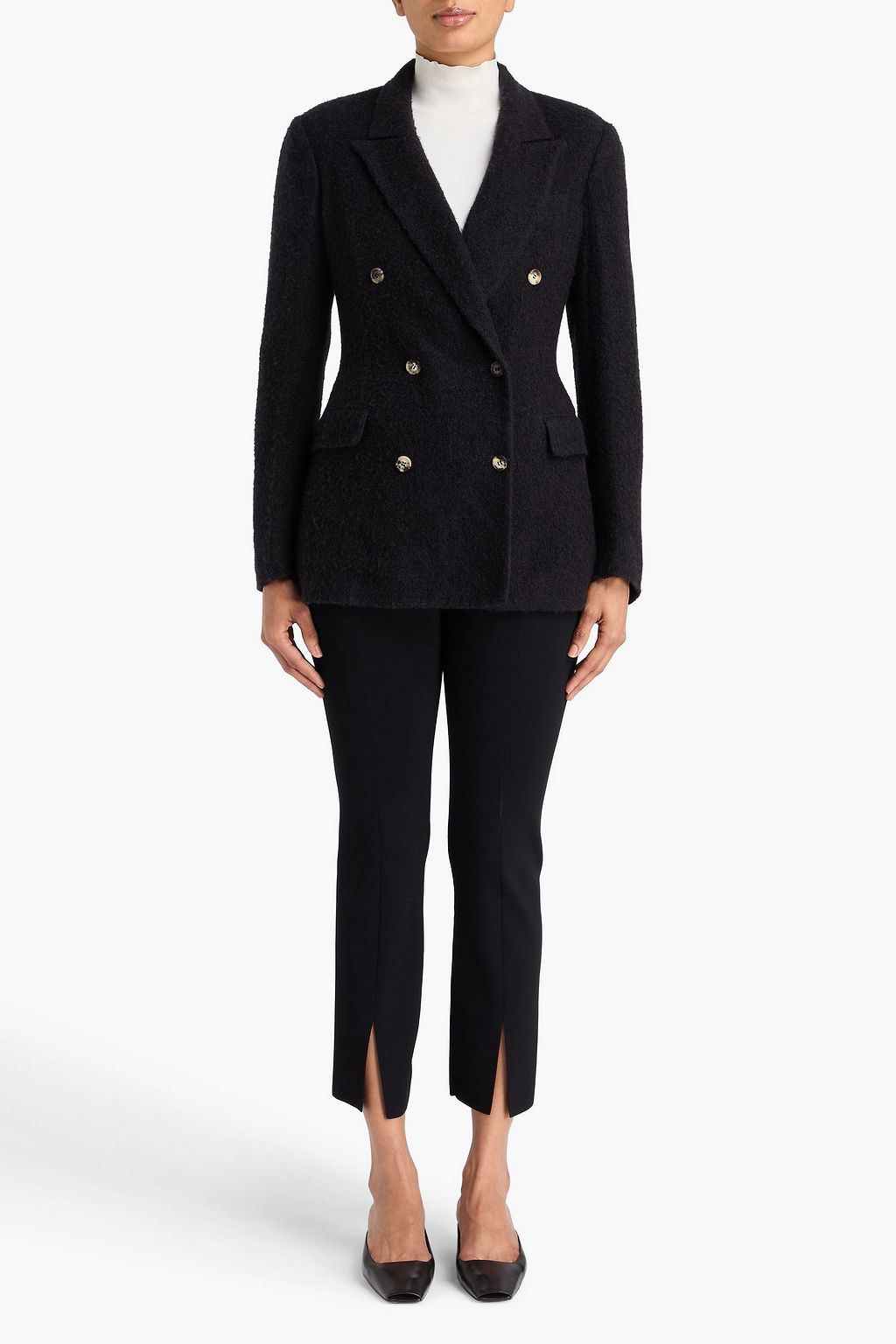 GABRIELA HEARST Amergin double-breasted silk and wool-blend bouclé-tweed blazer