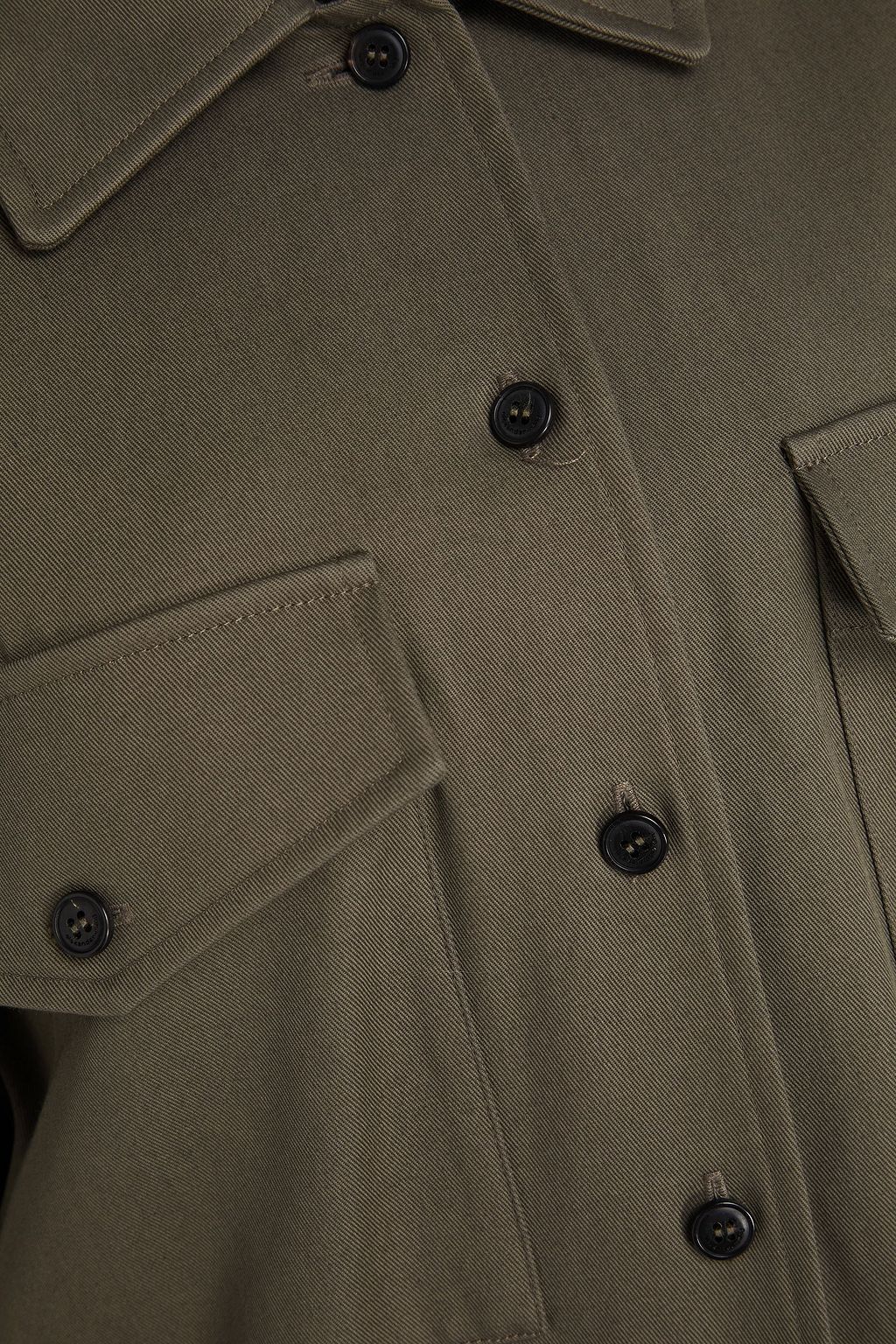 ALEXANDER WANG Skirt-effect cotton-twill playsuit